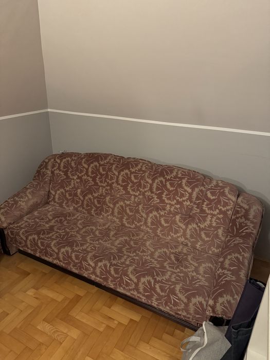 Wersalka z pojemnikiem, 190x125 plus dwie pufy