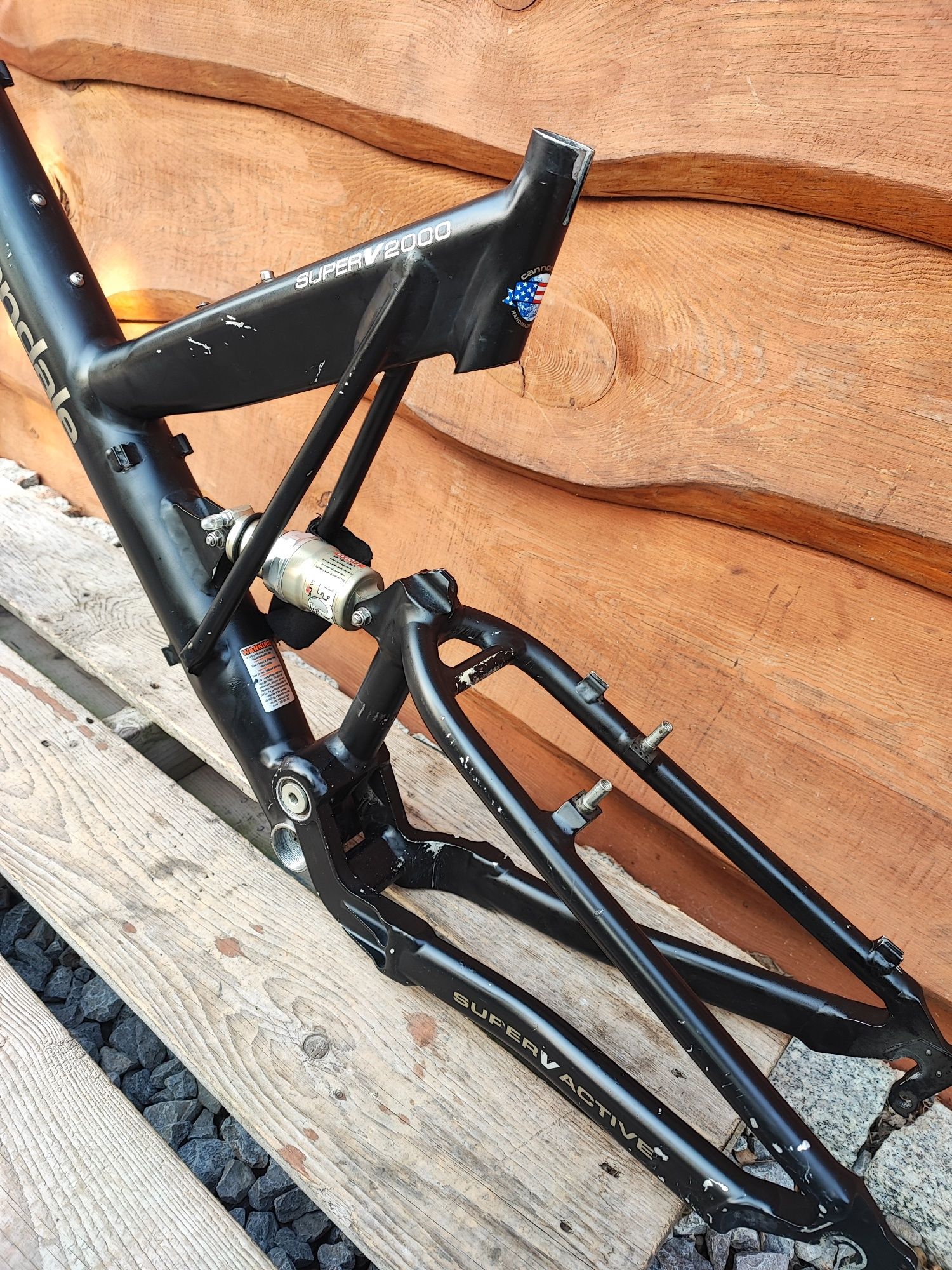 Rama rowerowa full Cannondale Super V2000 Alu 26" Fox Coda Retro MTB
