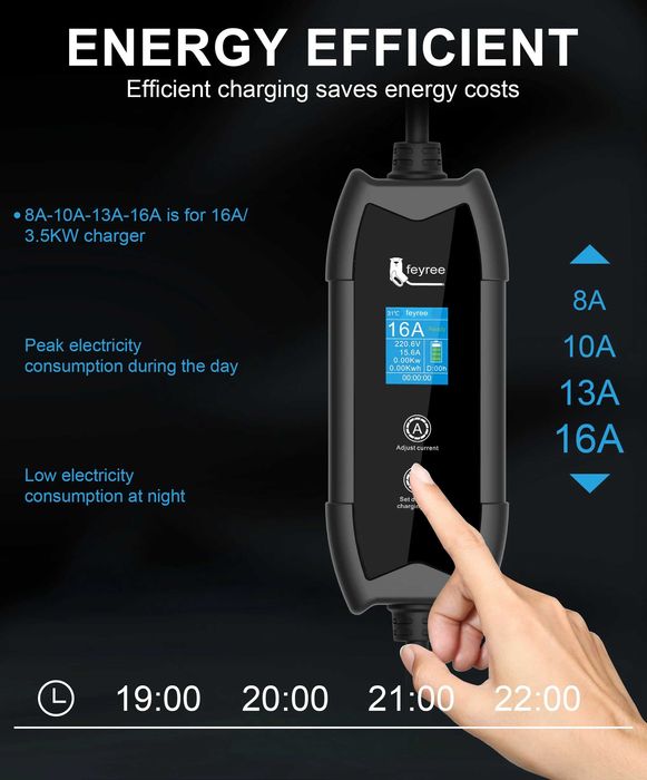 Зарядка Зарядний пристрій Feyree 3,5kW 16A NACS Tesla