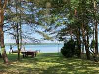 Dom nad jeziorem, prywatna plaża, Rydzewo, Mazury.