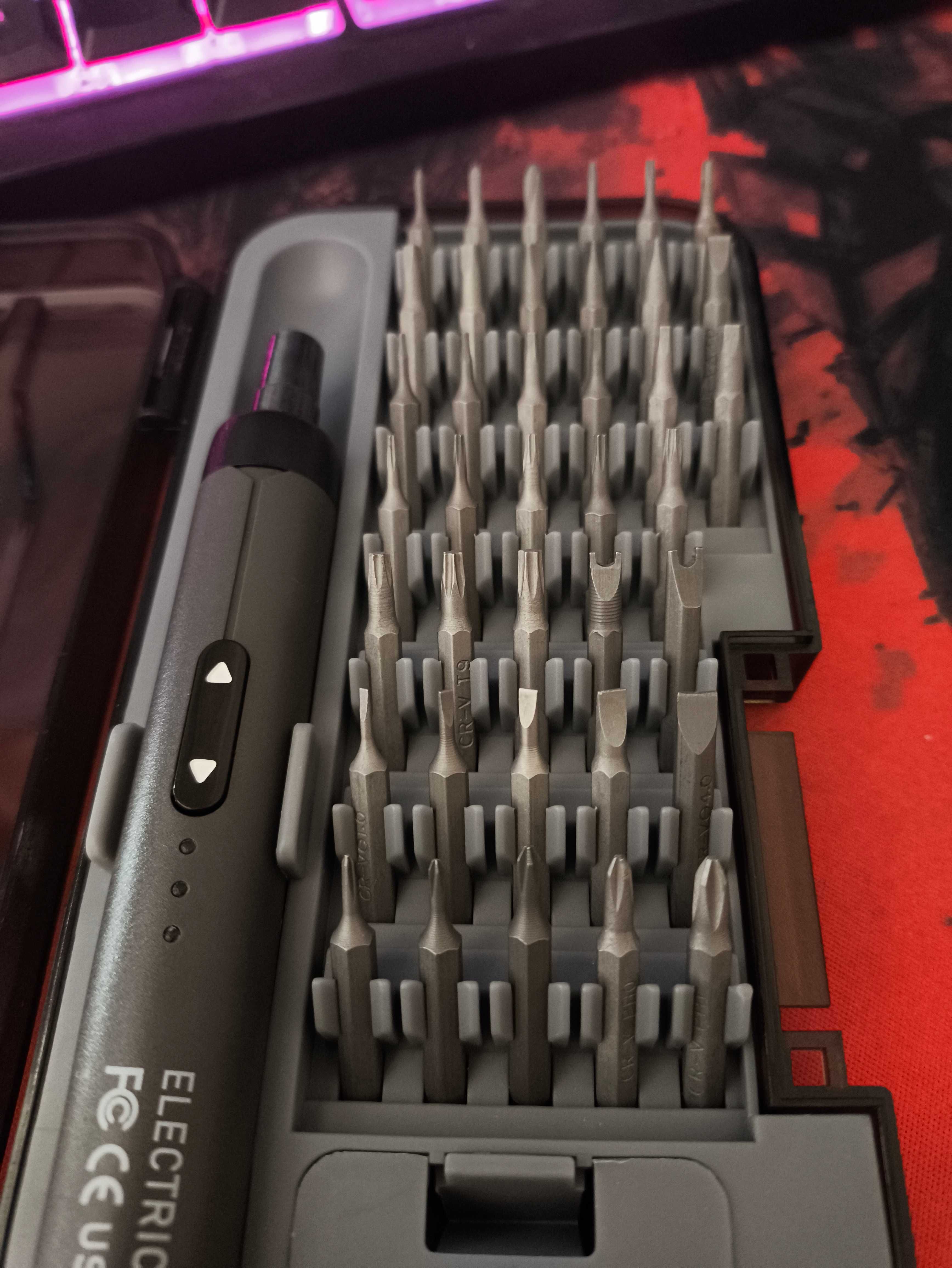 Аккумуляторная отвертка Skrewdriver,38 бит,USB-Type-C,электроотвертка