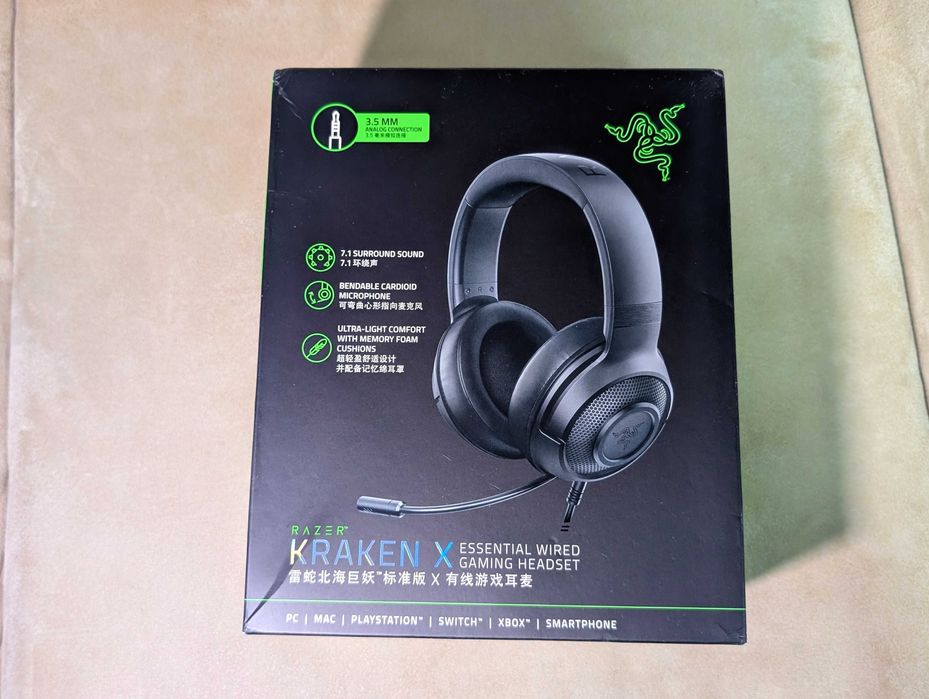 Игровые наушники Razer Kraken X | Гарнитура | 7.1 звук  |