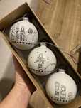 Bombki na choinkę ręcznie malowane 3 szt