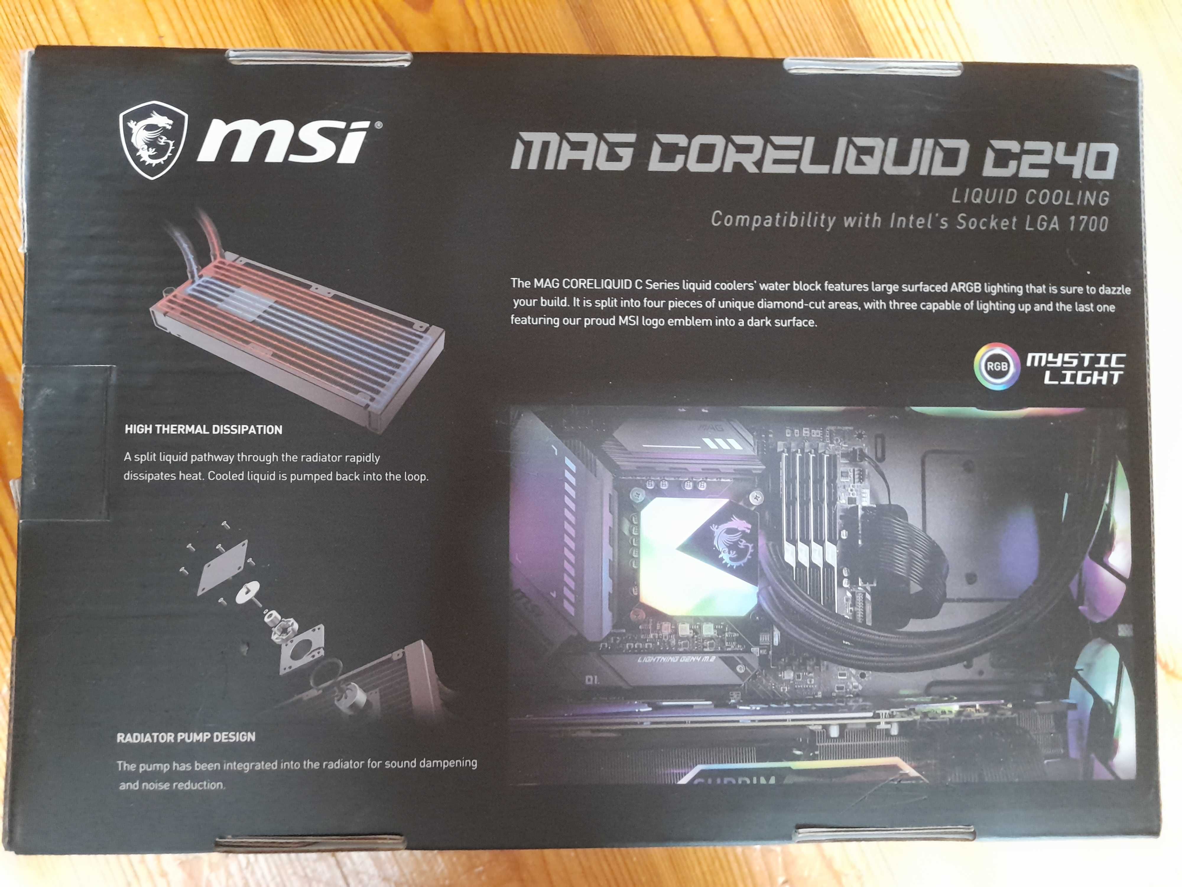 Chłodzenie Wodne do Komputera MSI MAG Coreliquid C240