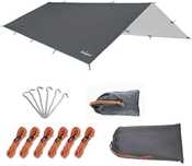 Plandeka kempingowa Unigear 3x3 m szara