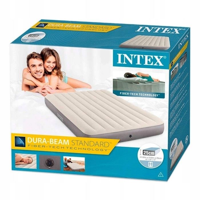 Materac dwuosobowy Intex 64103 . 203 x 152 x 25cm dura-beam turystyczn