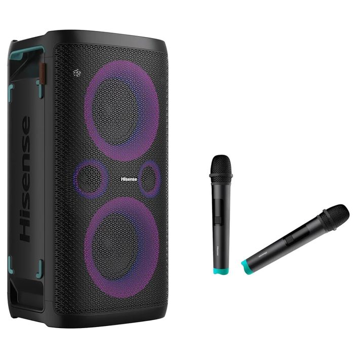 Wynajmę/wypożyczę głośnik Hisense 300W |BT|USB|AUX|Mikrofony|Radio FM