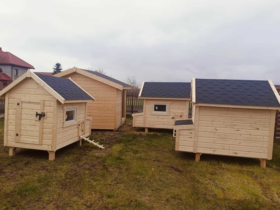 Solidny kurnik dla KUR 127x202x220h Producent WoodStuff gotowy od ręki