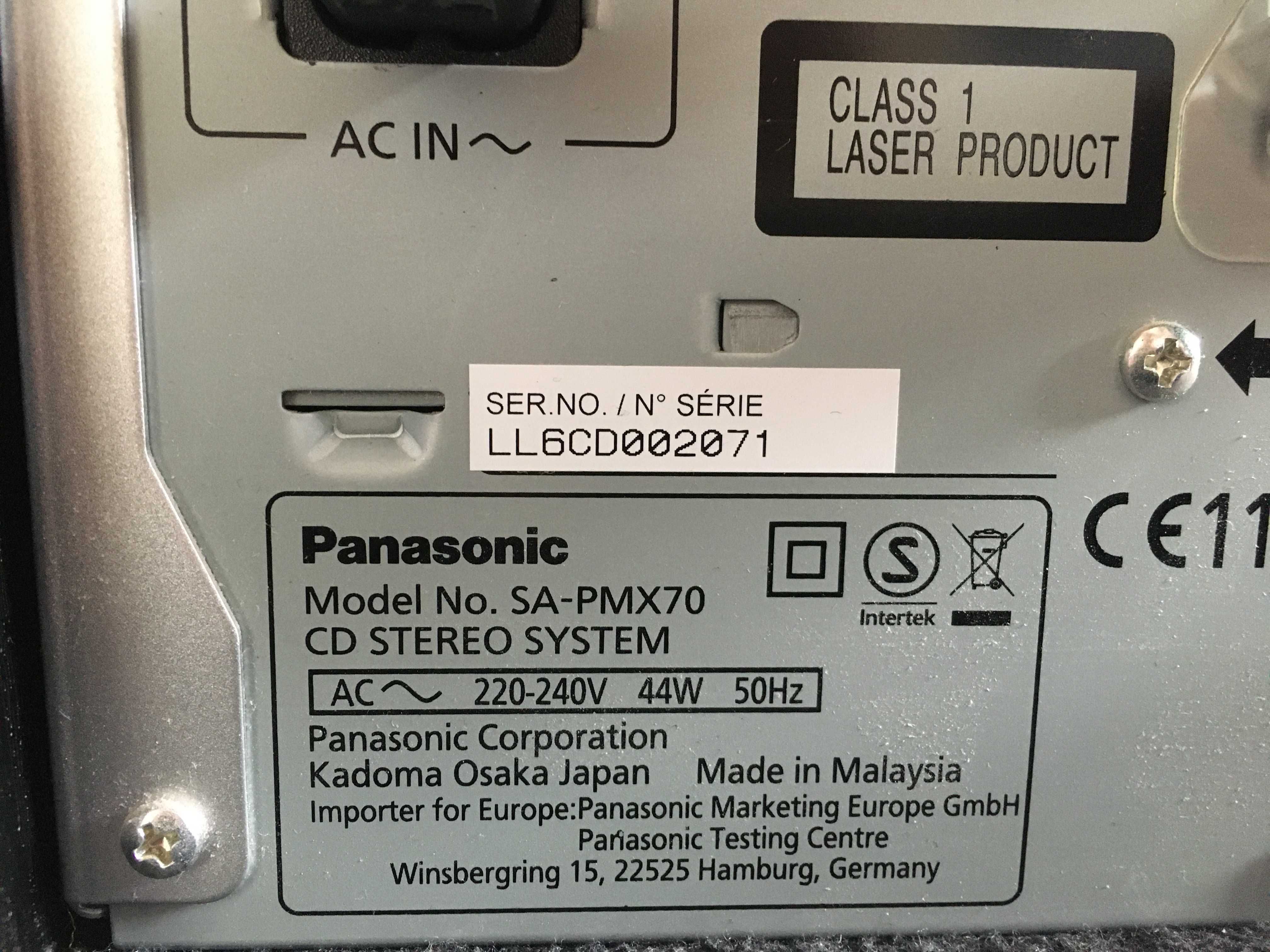 Wieża Panasonic SA-PMX70