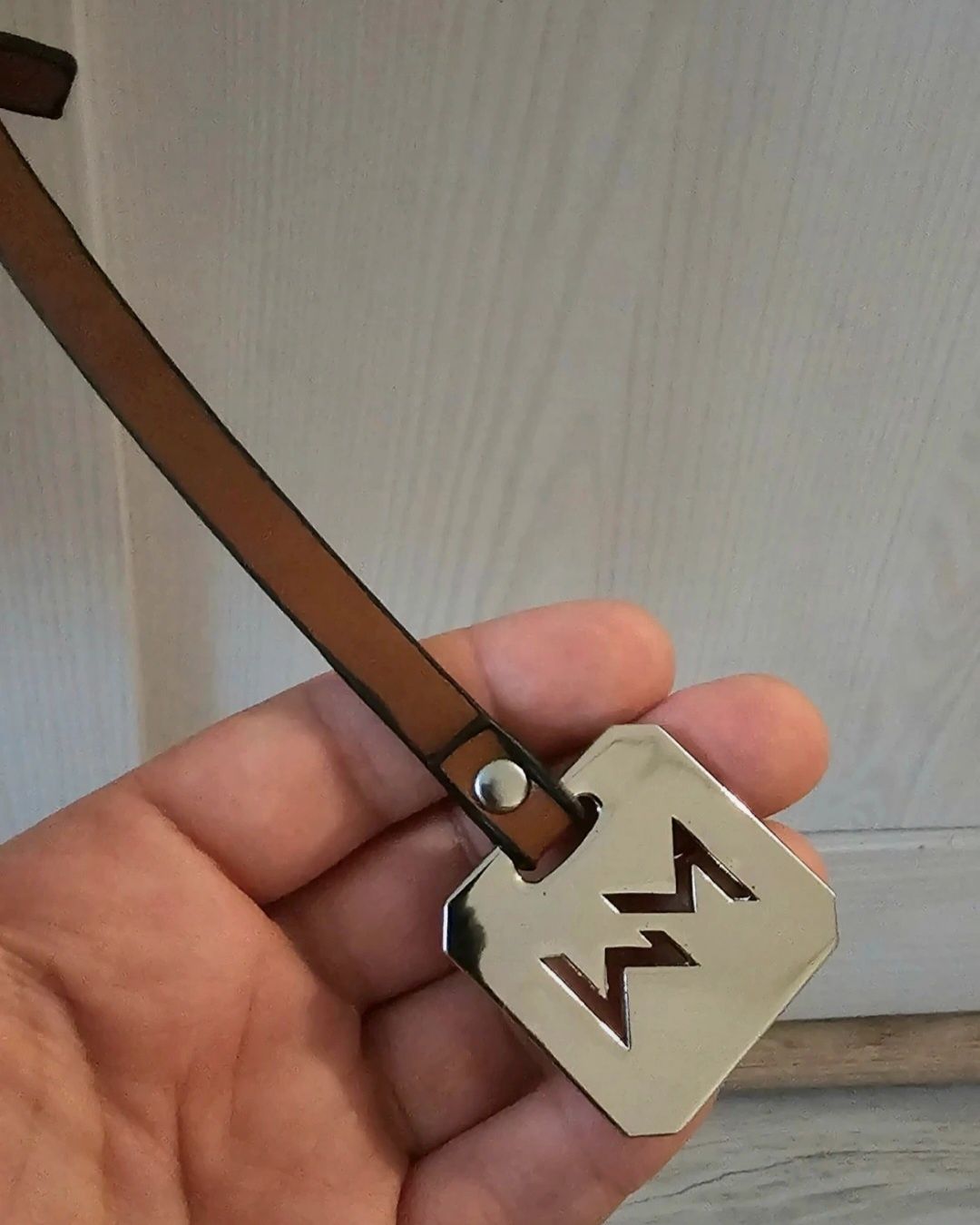 Piękna nowa torebka Mia Wang ecru monogram sygnowana