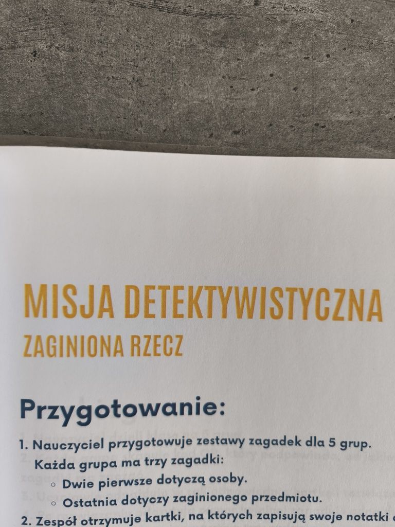 Misja Detektywistyczna - zaginiona rzecz