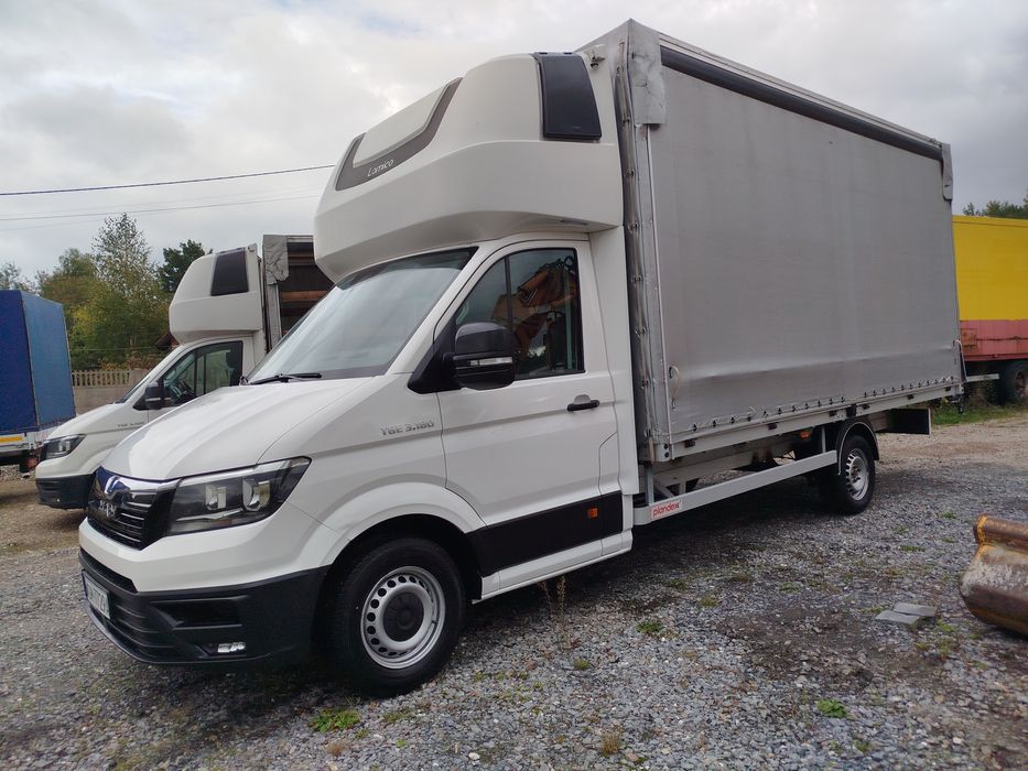 Man Tge 3.180! Crafter! 2021 R! Firanka 10 EP! Uszkodzony silnik!