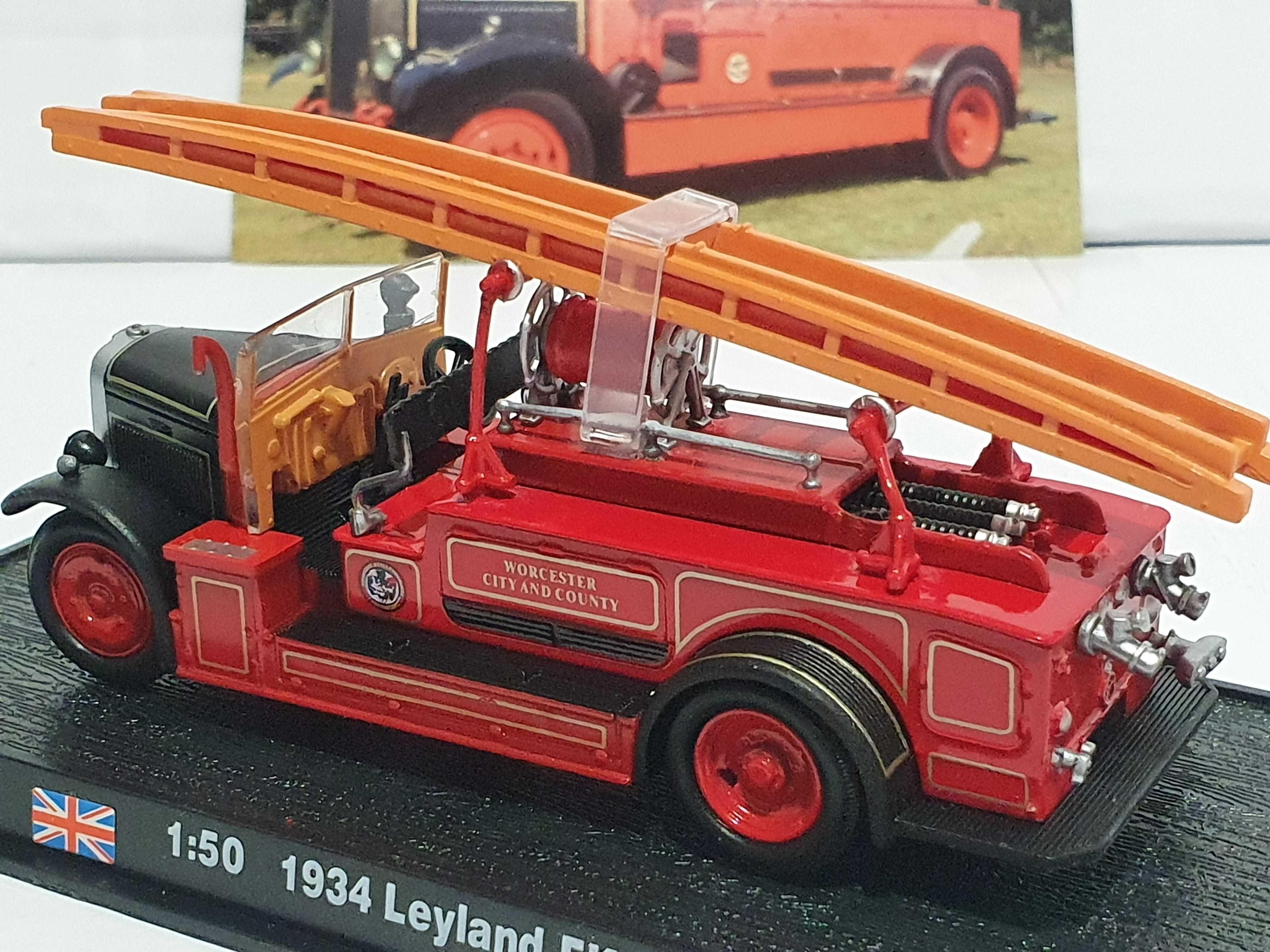 Auto straz pożarna 1934 LEYLAND FK-1 UK skala 1/50 Nowe