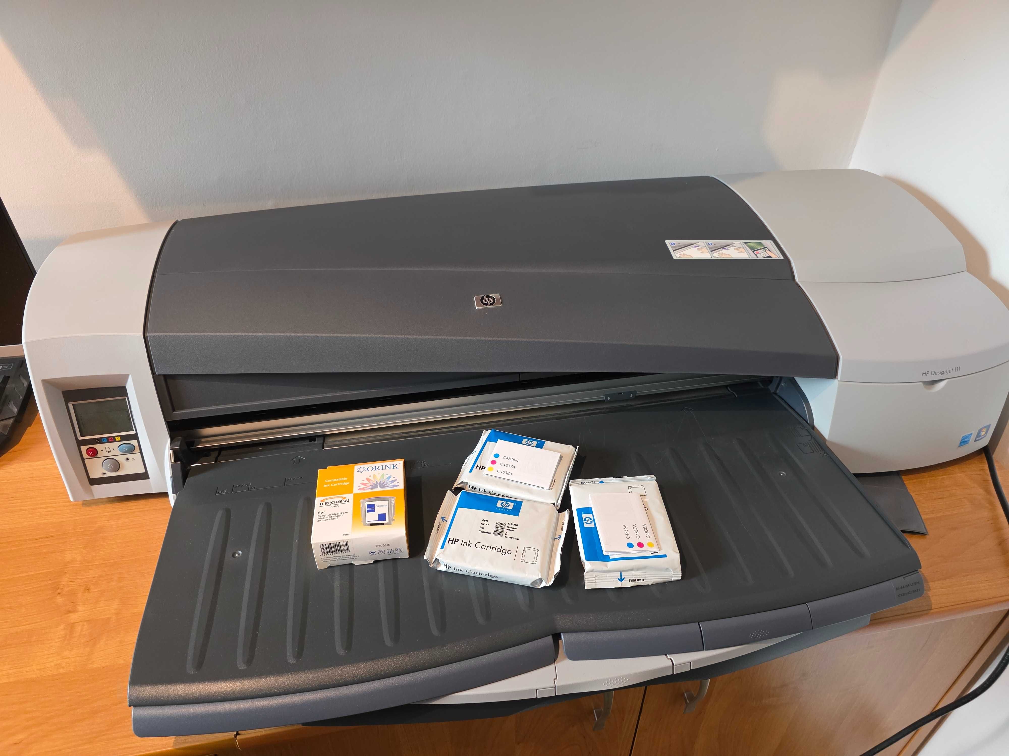 Drukarka HP designjet 111 i tusze