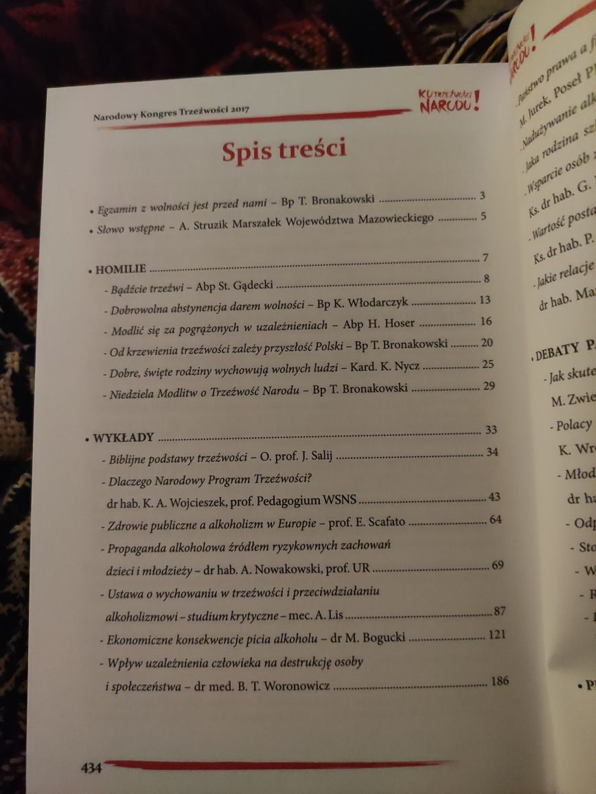 Książka o alkoholizmie/ W trosce o wolność Tadeusz Bronakowski