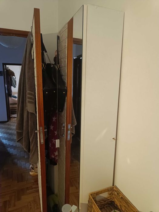 Sapateira com espelho 180x50 cm