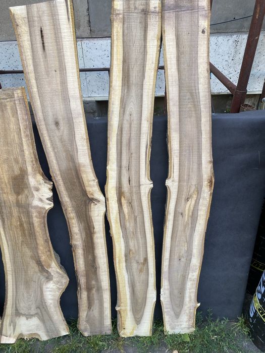 Deski orzech włoski 120/15 oraz 100/20 grubość 3/6 cm