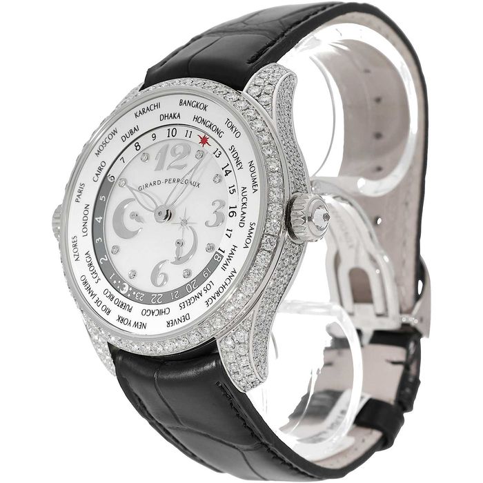 Girard Perregaux ww.tc gold 18K złoto 750 brylanty diamenty cartier