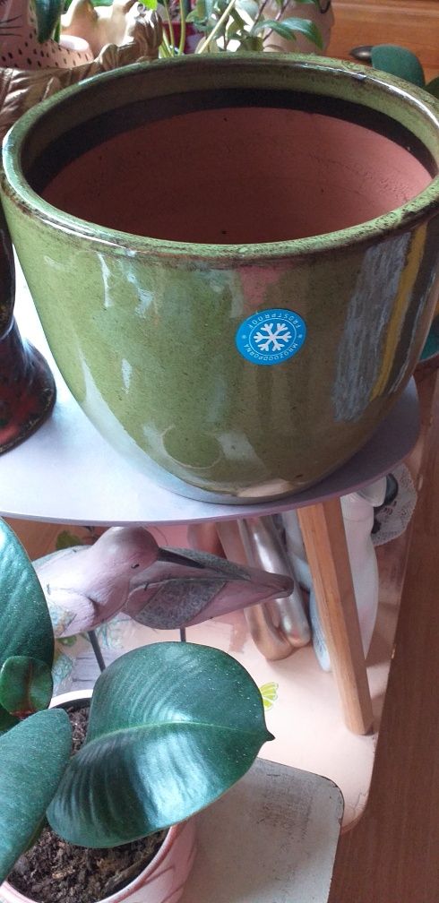 Ceramiczna donica szkliwiona