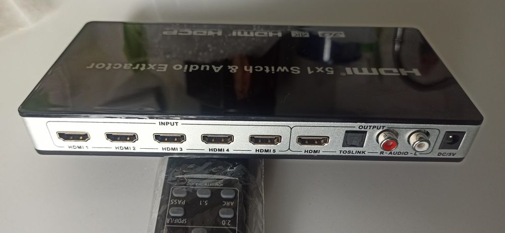 HDMI 5x1 Switch & Audio Extractor