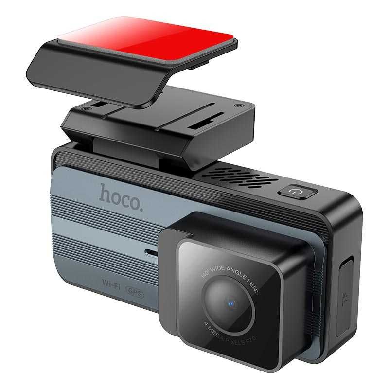 Видеорегистратор HOCO DV12 2K GPS задняя камера 25fps, 3.69", 2K, Wi