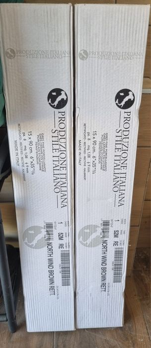 Płytki 15x90 north wind brown Tuscania rett.