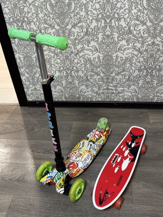 Самокат, скейт нові