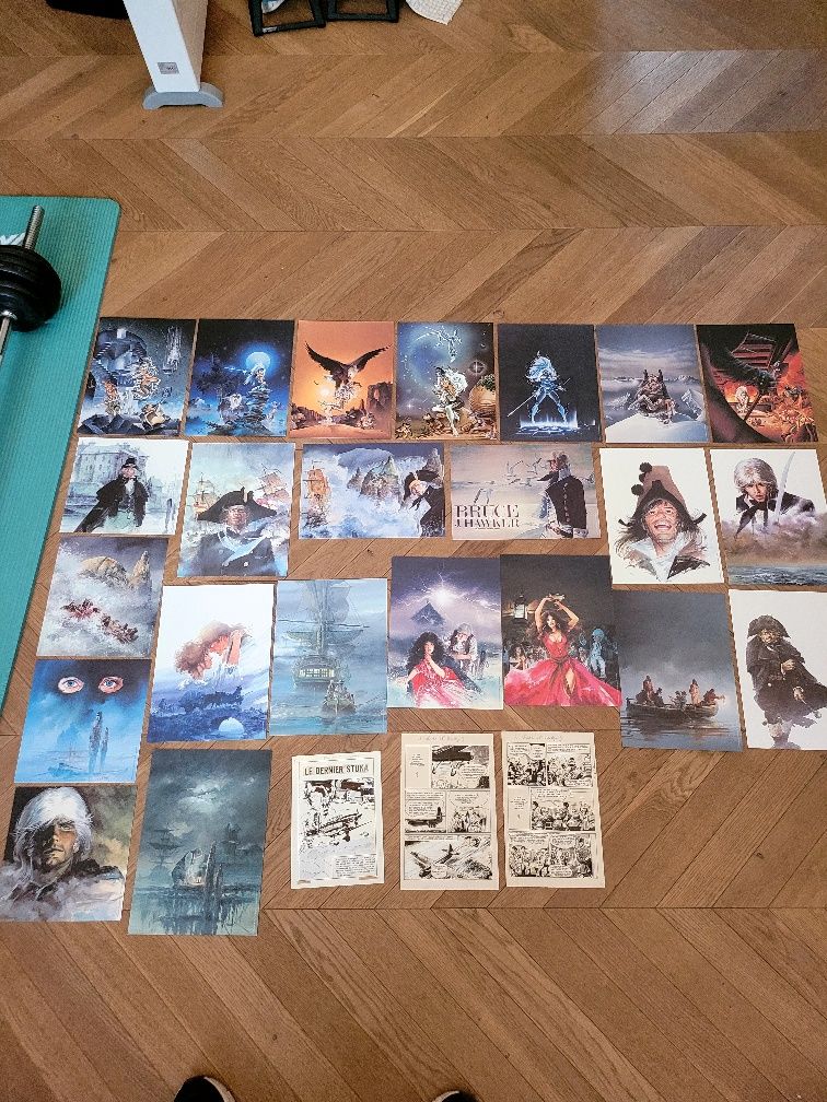 Grafiki komiksowe od zbior. wydań Bruce .J.Hawker oraz Kryształowa Szp