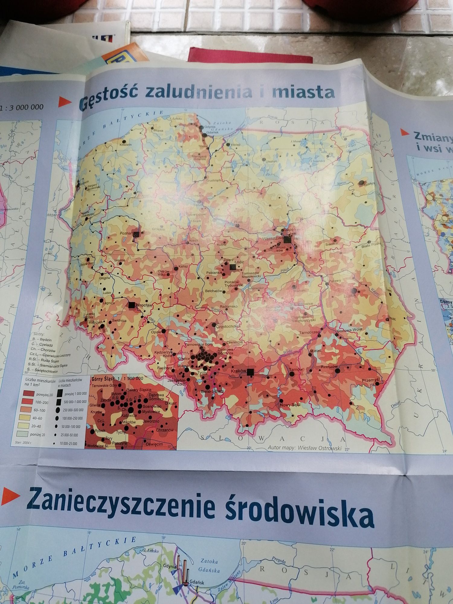 Mapa Polski z 2005 roku