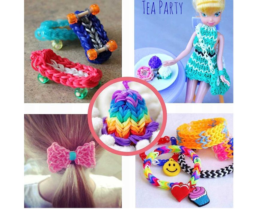 Zestaw kreatywny – gumki do robienia bransoletek 15 000 sztuk