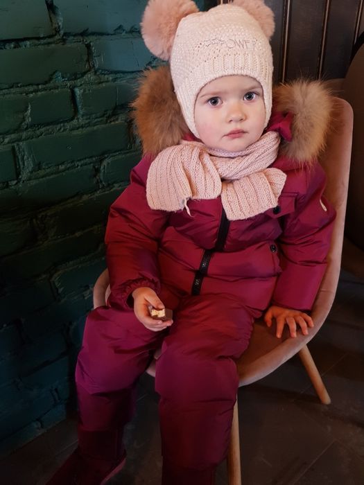 Дитячий зимовий комбінезон, пуховик, лижній костюм,  зимовий пуховик,