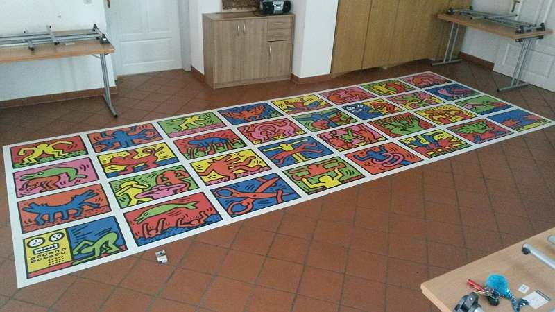 Puzzle Ravensburger Keith Haring 32000 peças  Montado