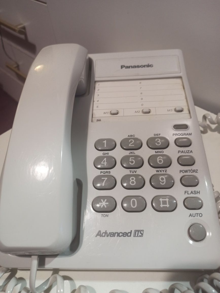 Telefon stacjonarny Panasonic Advanced biały