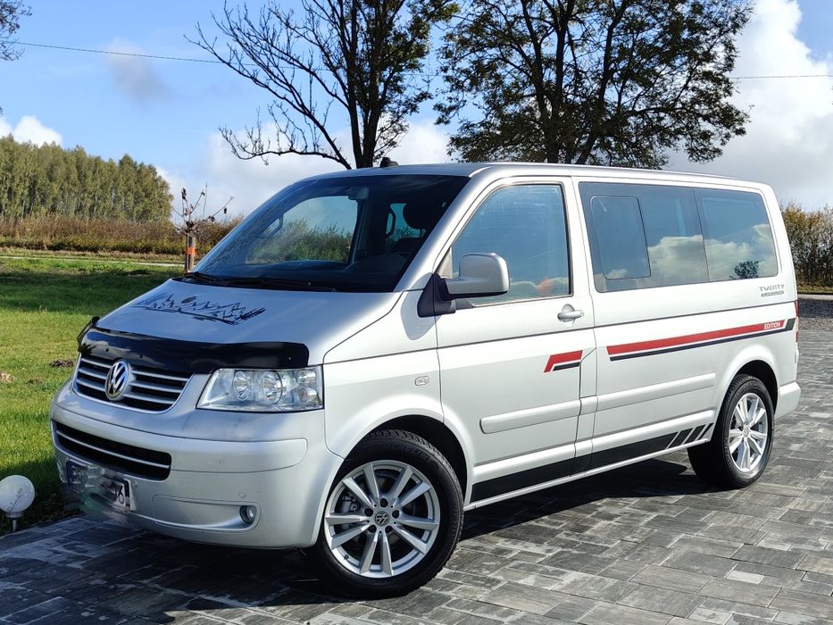 Volkswagen T5 2.5 td _i Multivan, stolik ,lodówka 7 osobowy, oryginał!