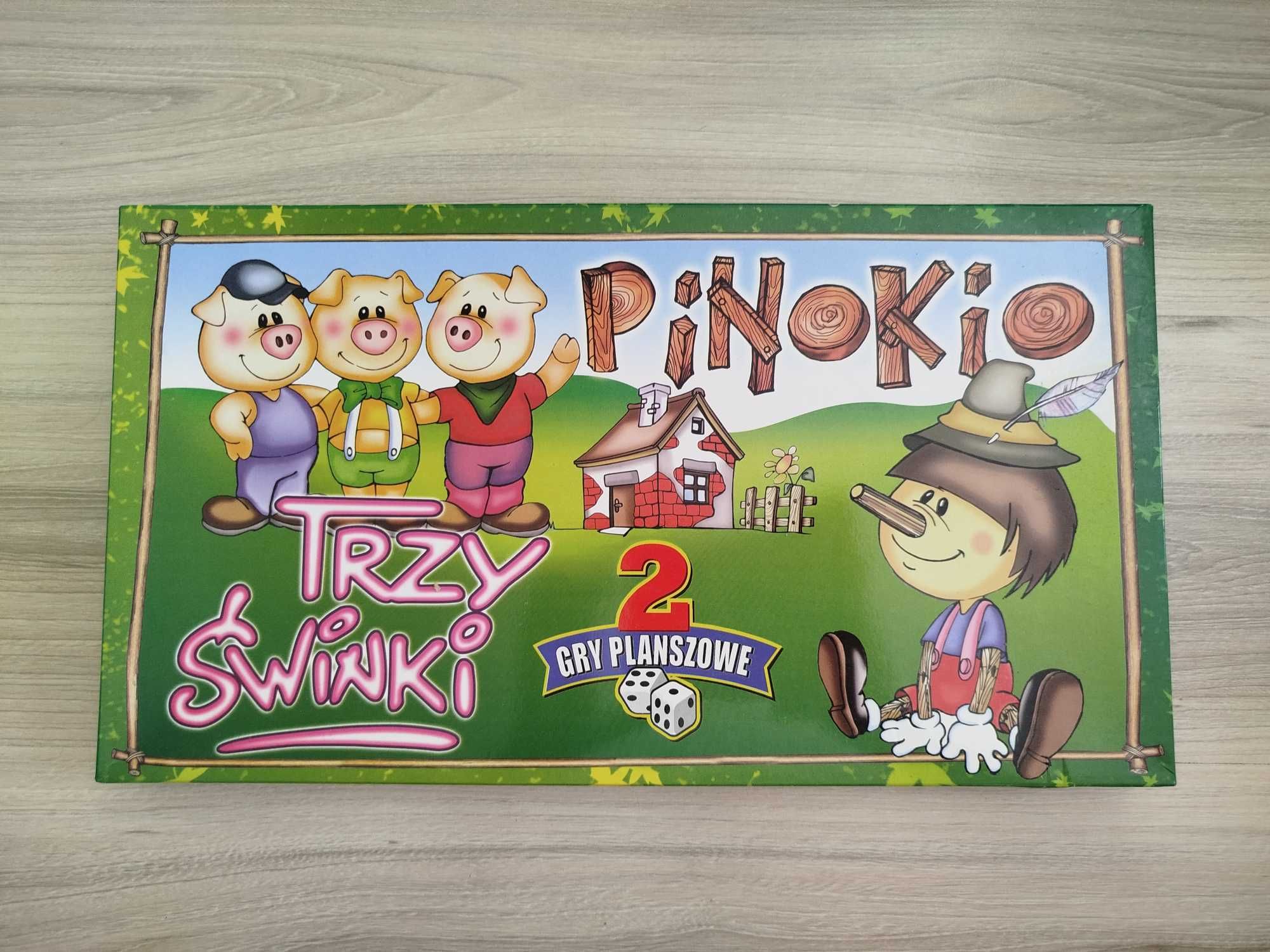 Gra planszowa Pinokio / Trzy świnki, gra dla dzieci