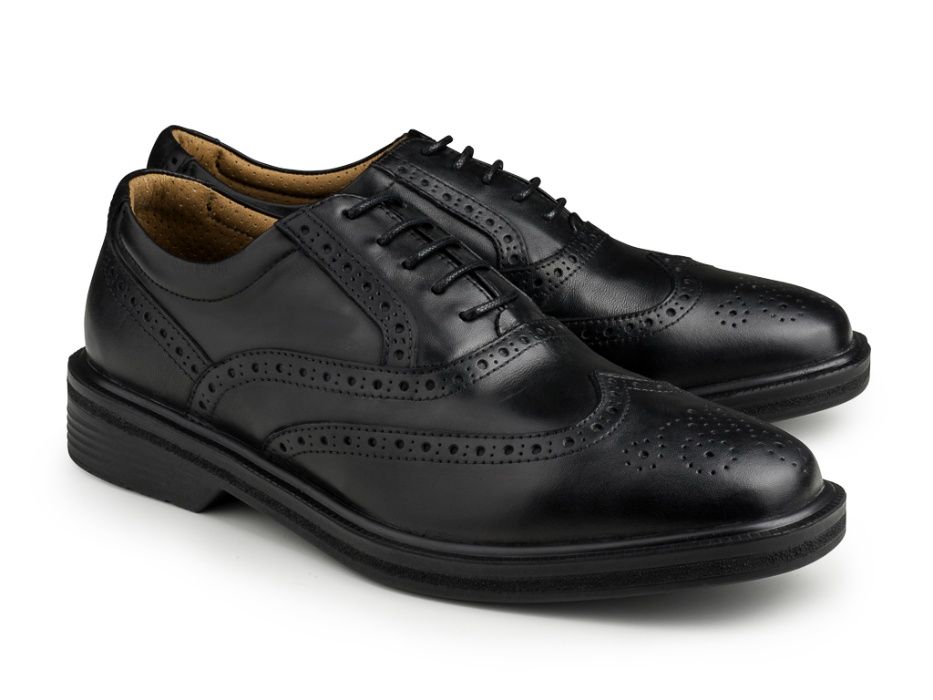 Sapatos Novos! Modelo Classic Walker Brogue, cor: Preto (airline shoes