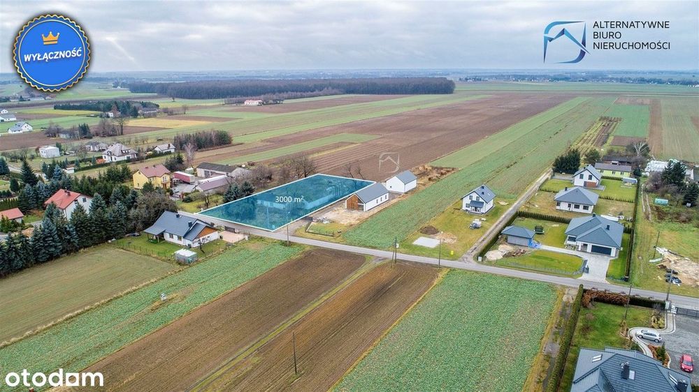 Działka budowlana 3000m2, Radawiec Duży