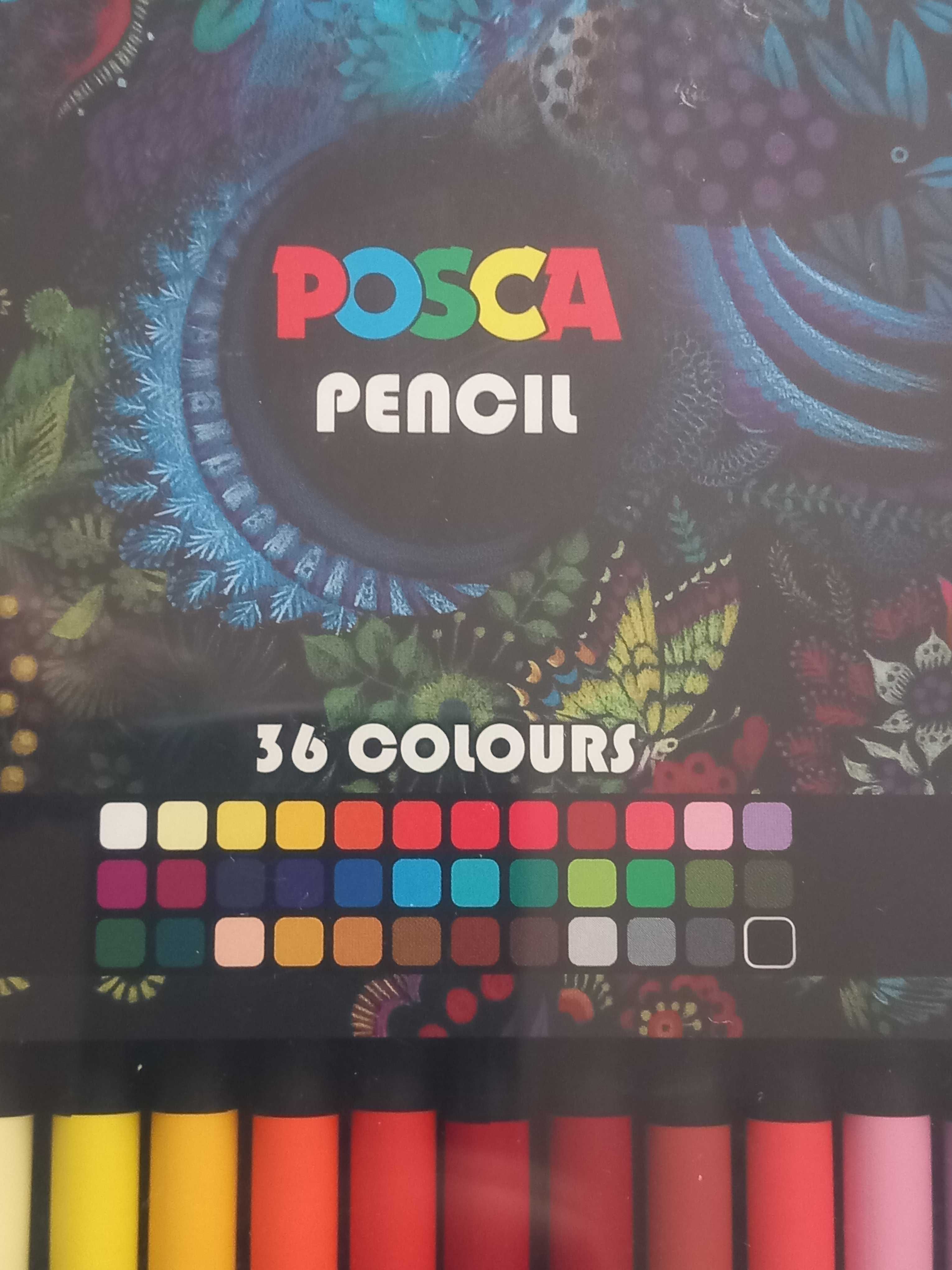 Posca Pencil 36 kolorów - komplet kredek olejnych*oryginalne i nowe*