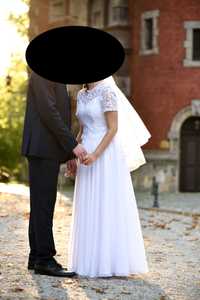 suknia ślubna + welon