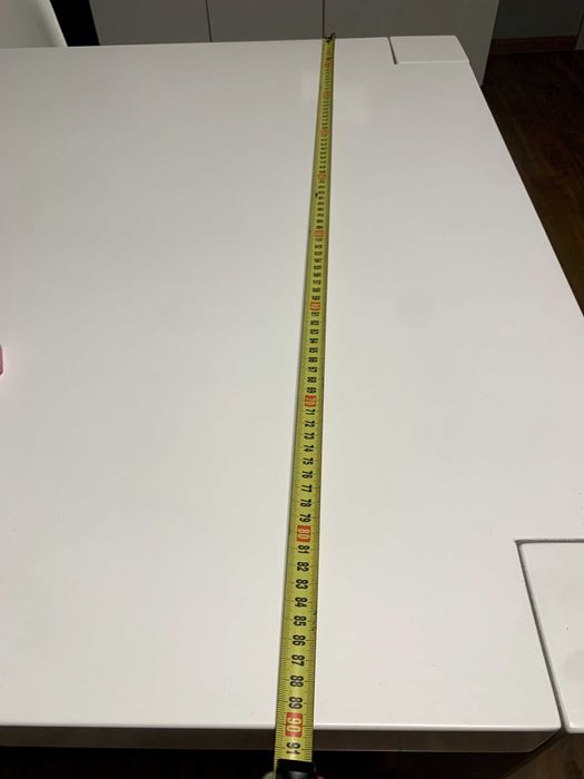 Stół jadalniany 180x90cm, 75cm wysokości biały