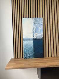 Obraz ręcznie malowany Halina Skrzeczyna lodowiec 50x100