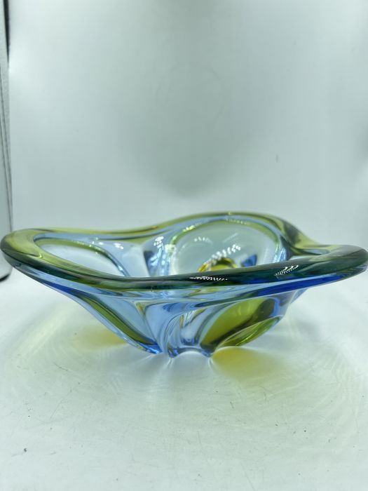 Miska misa szklana art glass Bohemia Czechosłowacja lata 60 B031206