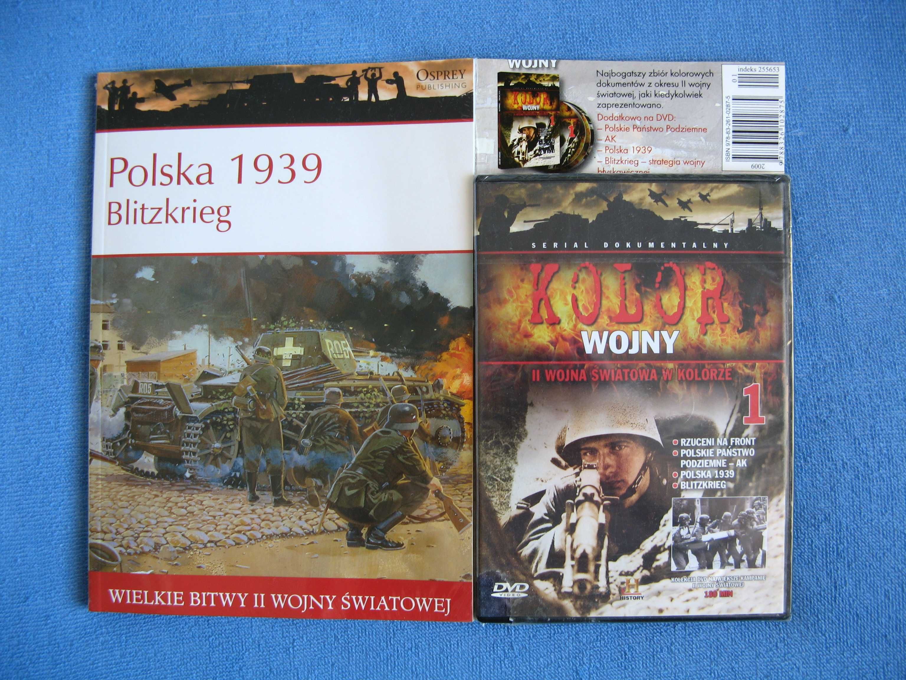 Osprey: Polska 1939 Blitzkrieg, książka + DVD/Nowe!