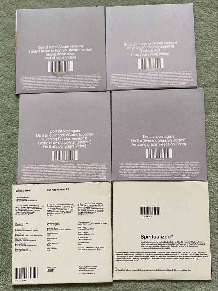 Продаю комплект CD синглов Spiritualized (шесть штук)