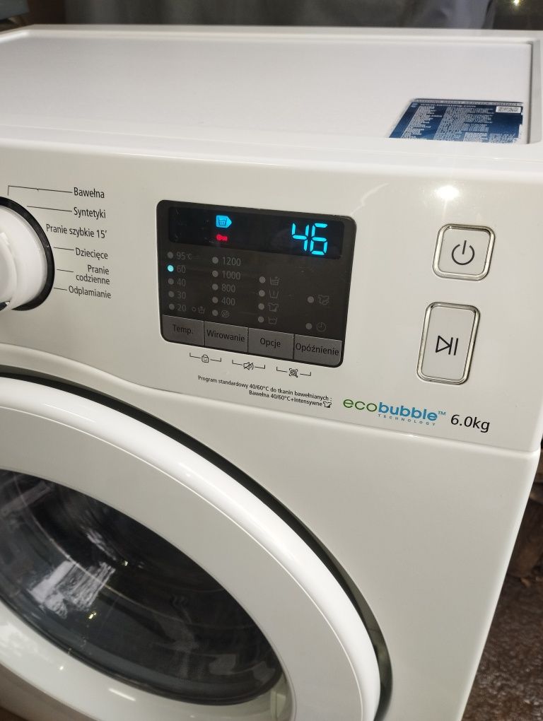 Pralka SAMSUNG ecobubble 6 kg. Stan bdb.