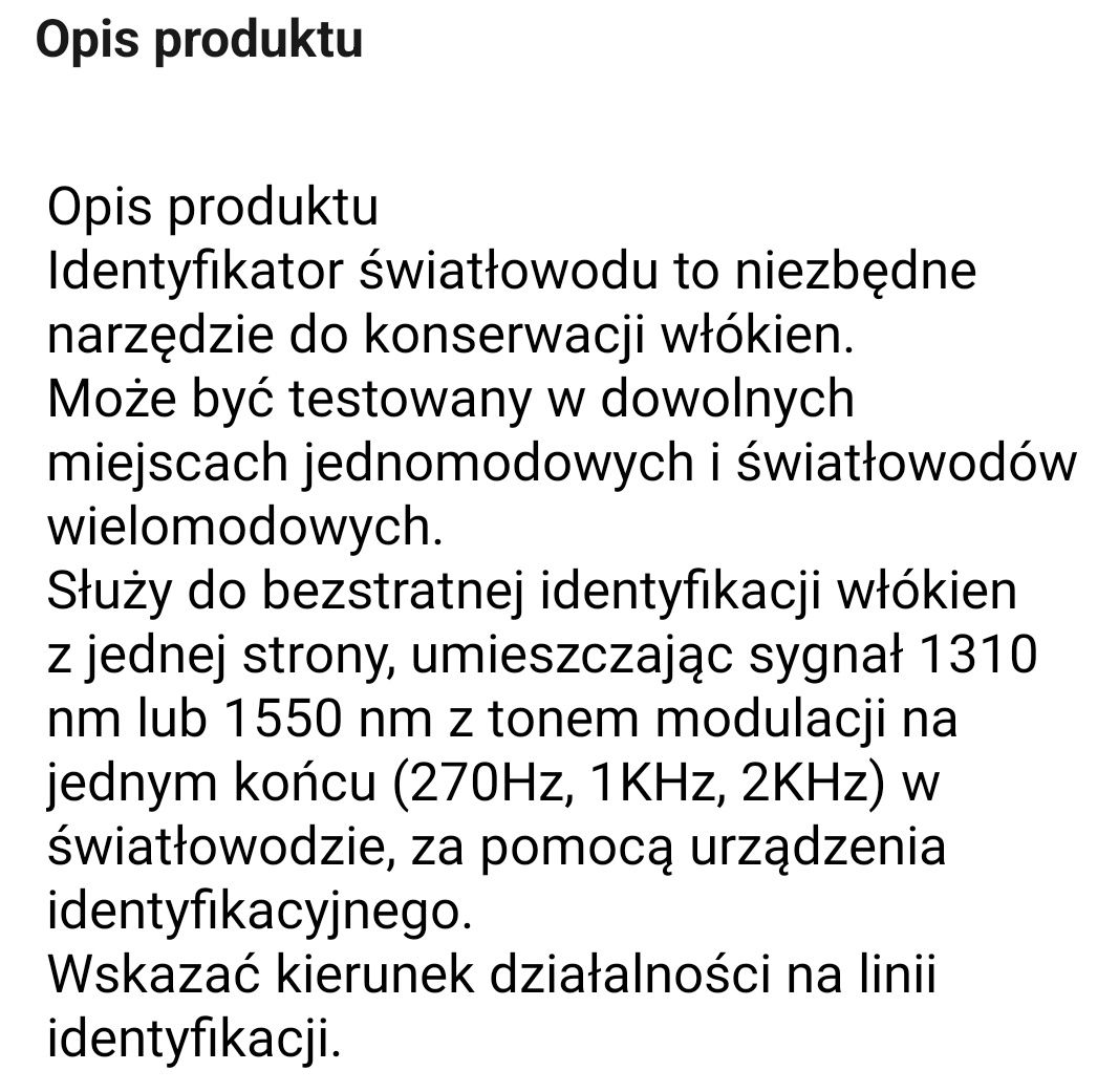 Identyfikator światłowodu