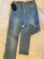 Spodnie jeansy push up nowe