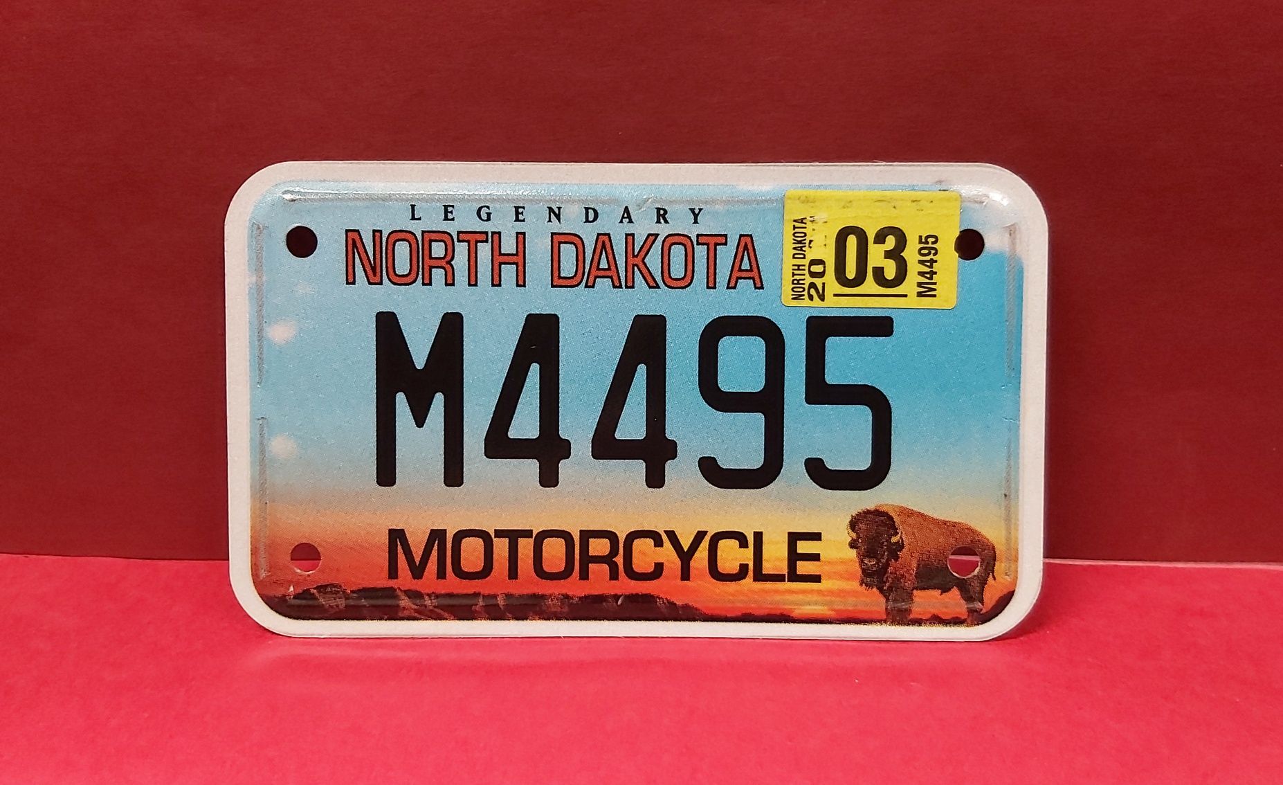 Tablica rejestracyjna motocyklowa Usa - North Dakota