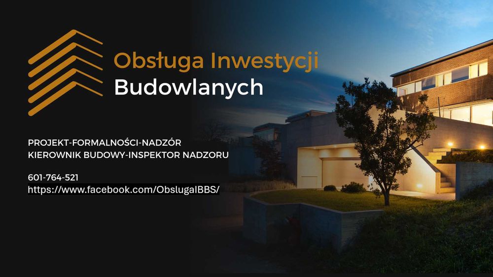 Kierownik Budowy / Inspektor nadzoru / Projekty domów / Kalisz-Ostrów
