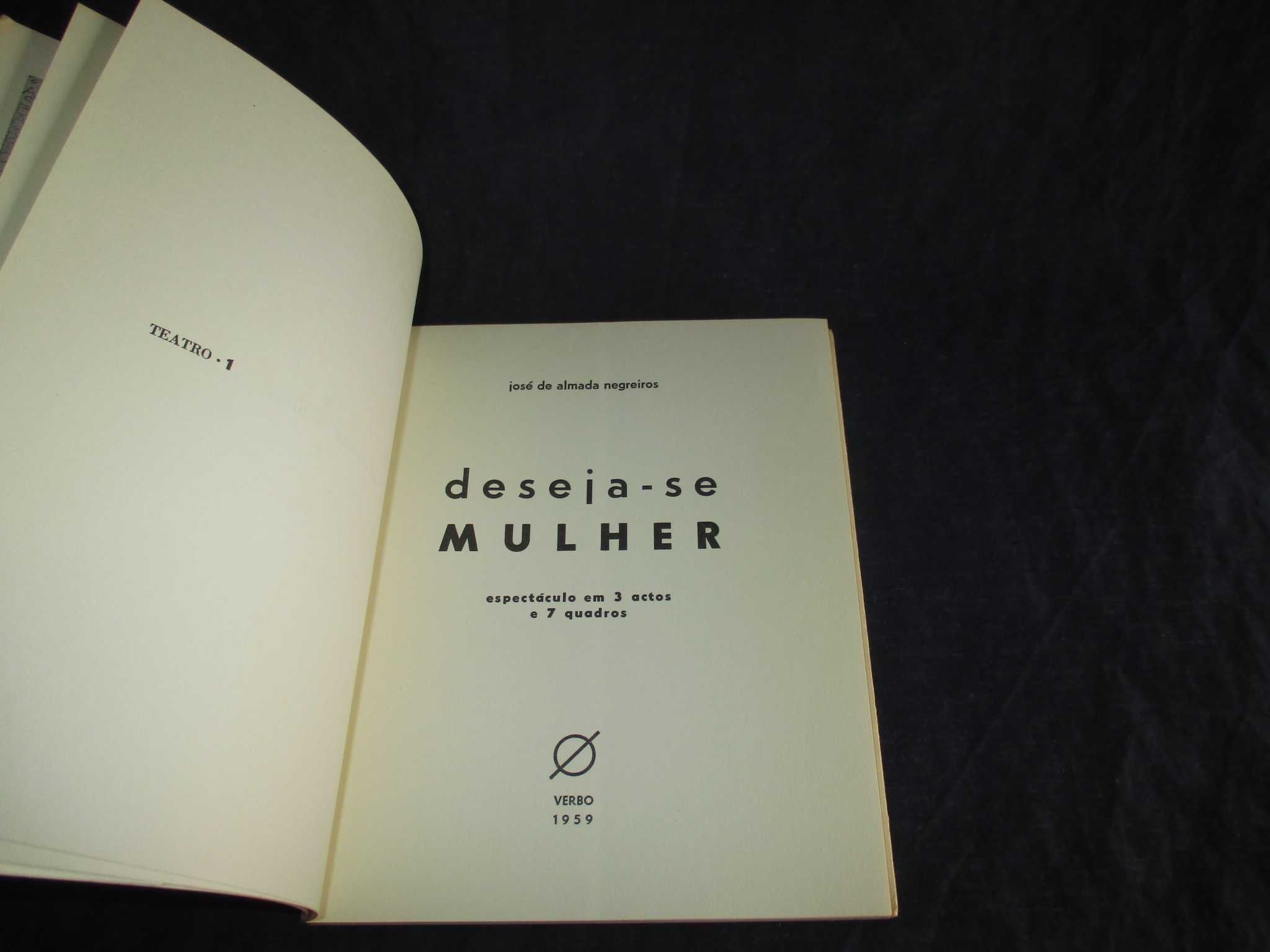 Livro Deseja-se Mulher 1+1=1 José de Almada Negreiros